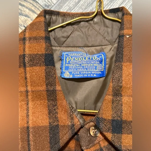 Wool Vintage Pendleton Men’s Flannel • 100% Pure Virgin Wool - Picture 3 of 9
